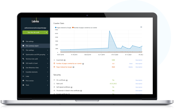 مجموعة أدوات تحسين محركات البحث المدعومة بالذكاء الاصطناعي من Labrika